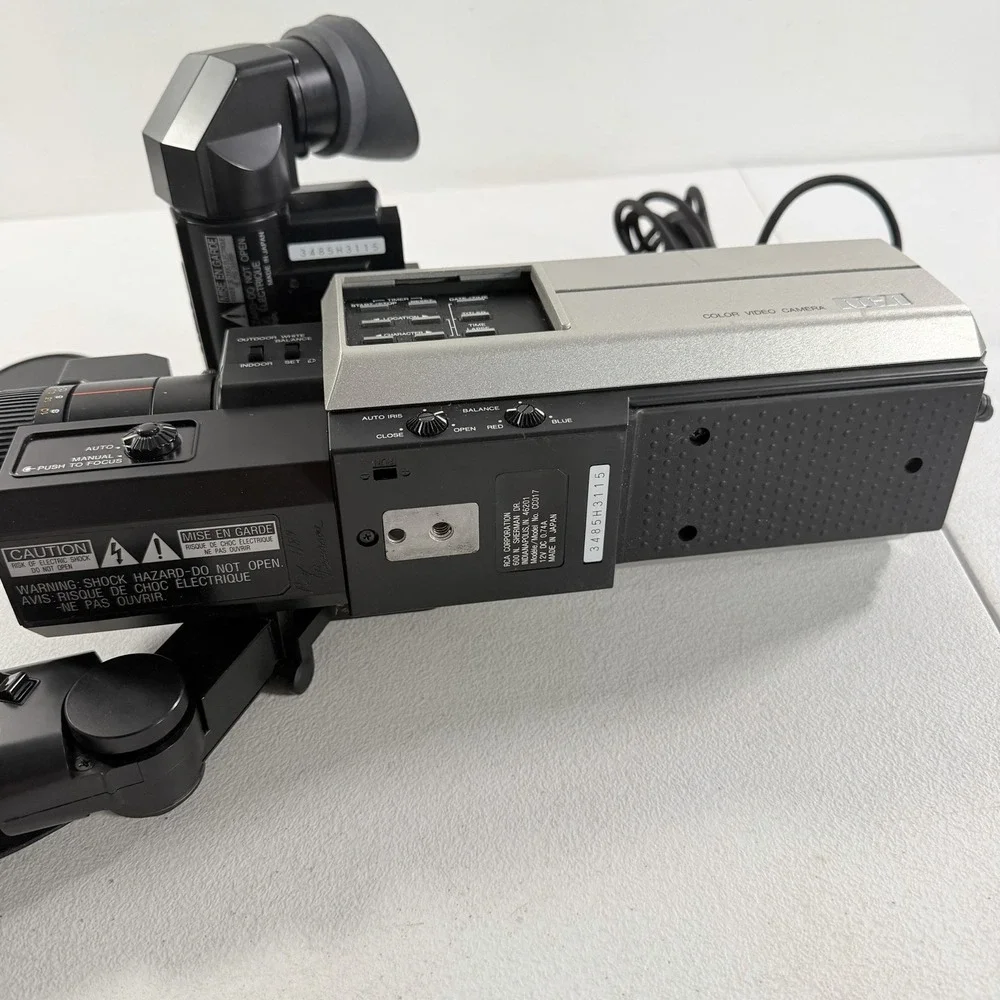 Vintage RCA CC017 SelectaVision Color Video Camera W/ Viewfinder UNTESTED‎